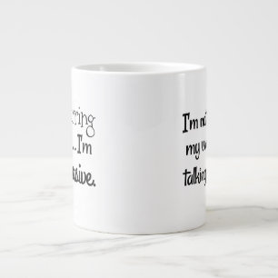 Jumbo Venti-storlekare (20 oz)klassisk vit keramis Mugg