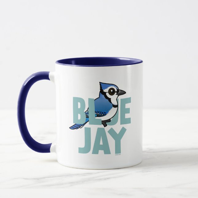 Jumboblått Jay Mugg (Vänster)