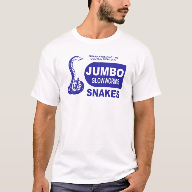 JumboGlowworm Fourth av Juli ormfyrverkerier Tee Shirt (Framsida)