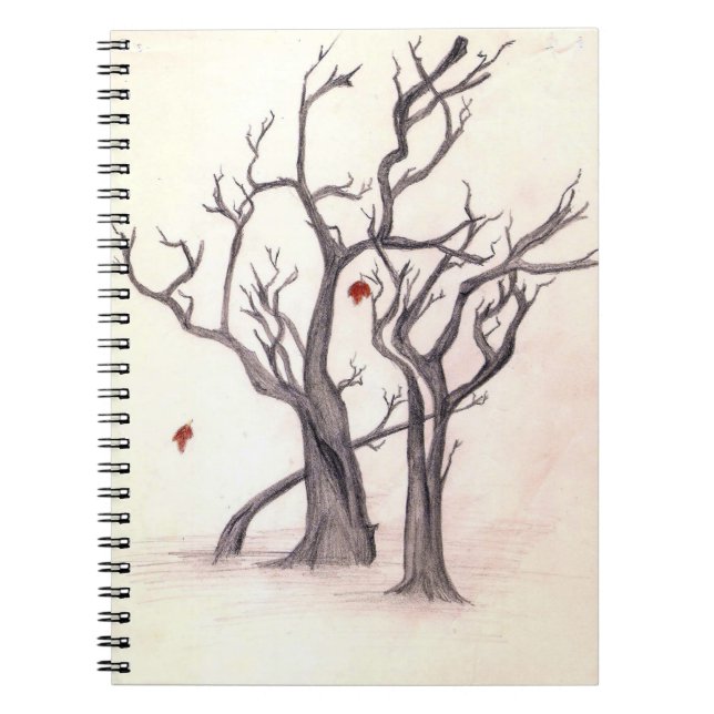 Jumbolöv av höstanteckningsboken anteckningsbok med spiral (Framsidan)