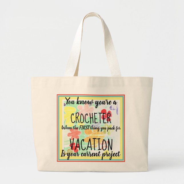 Jumbovirkningtotot hänger lös jumbo tygkasse (Framsidan)