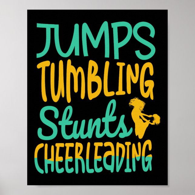 Jumbs Tumbling Stunts Cheerleeading Cheer Cheerlea Poster (Framsidan)