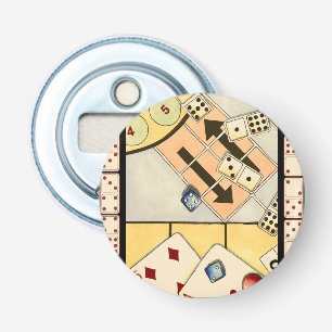 Jumded Assortment of Games of Chance Flasköppnare