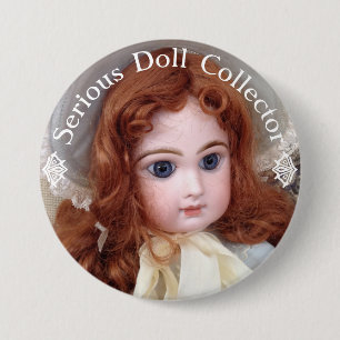 Jumeau Antique Doll Collector 3-tums knappstift Knapp