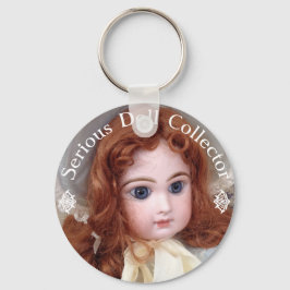 Jumeau Antique Doll Collector 3-tums knappstift Nyckelring