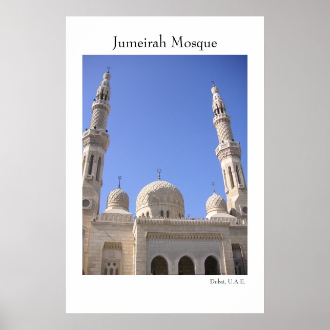 Jumeirah Mosque Poster (Framsidan)