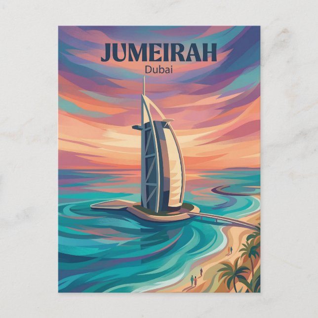 Jumeirah Strand Förenade Arabemiraten Vykort (Framsida)