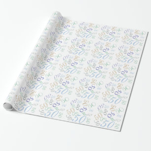 Jumered Numbers CHANGE AGE Birthday Typography Presentpapper