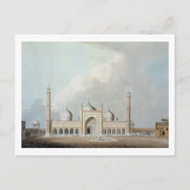 Jummah Musjed, Delhi, skylt XXIII från Orient Vykort (Framsida)