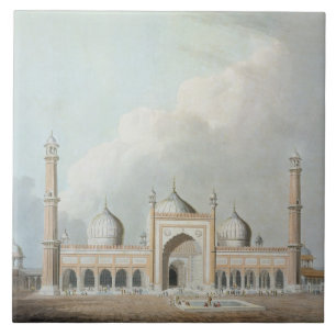 Jummahen Musjed, Delhi, pläterar XXIII från Kakelplatta