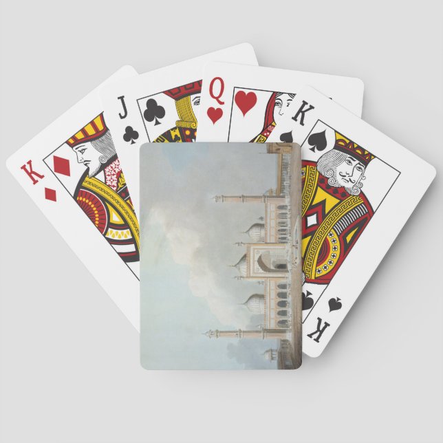 Jummahen Musjed, Delhi, pläterar XXIII från Spelkort (Baksidan)