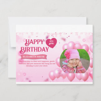 Jump and Play Birthday Invitation Photo Card OSA Kort