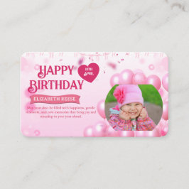 Jump and Play Birthday Invitation Photo Card  Tilläggskort