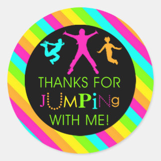 Jump Birthday Girl Matching Tack Stickers Runt Klistermärke
