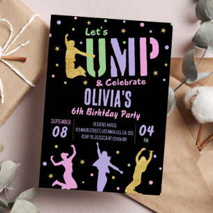 Jump Birthday-inbjudan till studenthuset Party Inbjudningar