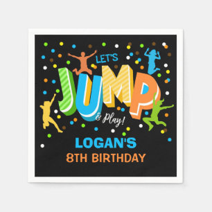 Jump Birthday Personlig Napkins Pappersservett