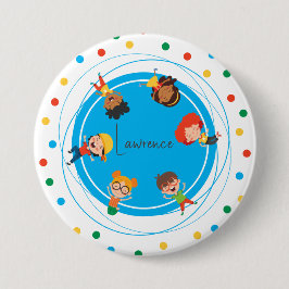 Jump Bounds Play Trampoline Park Party födelsedag Knapp