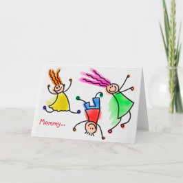 Jump för Joy Mors dag Kort