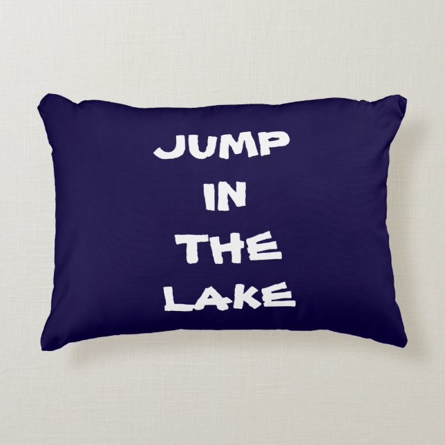 "JUMP IN SJÖ", PARLAMENTETS DECOR PILLOW PRYDNADSKUDDE (Framsidan)