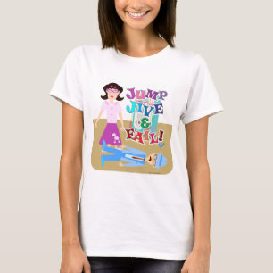 Jump Jive och Misslyckas Goofy Swing Dancing Teckn Tee Shirt