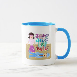 Jump Jive och Misslyckas Swing Dance Funny Slogan Mugg