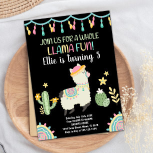 Jump Llama Birthday-inbjudningar Inbjudningar