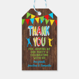 Jump party studsar med kombinationspart favorisera presentetikett