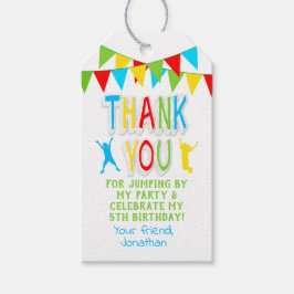 Jump party studsar primärt färg-förmånstagg presentetikett
