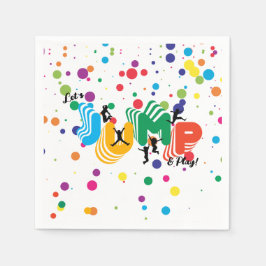 Jump Play Trampoline Park Party Barns födelsedag Pappersservett