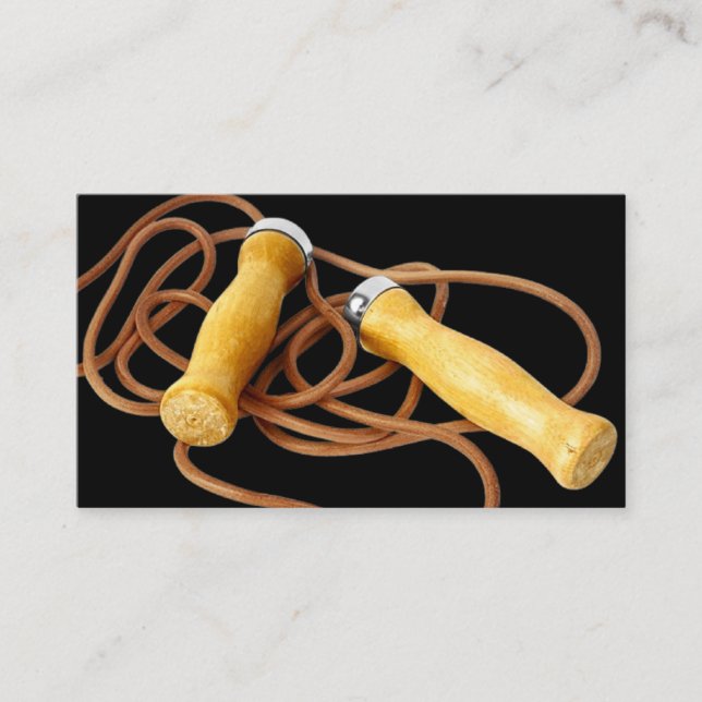 Jump Rope-Affärskort Visitkort (Framsida)