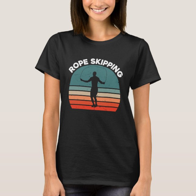 Jump Rope Jumping Hopping Hopping Roping Jumprope T Shirt (Framsida)