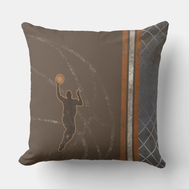 Jump Shot Basketball Pillow Kudde (Framsida)