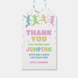 Jump Trampoline Park-Födelsedagsfest-förmån Presentetikett