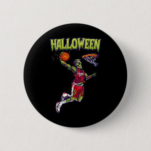 Jump Zombie Basketball Dunk Player Halloween Pumpk Knapp