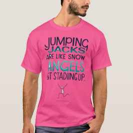 Jumpande Jackar: Stående Snö-ängeln" - Fitness T Shirt