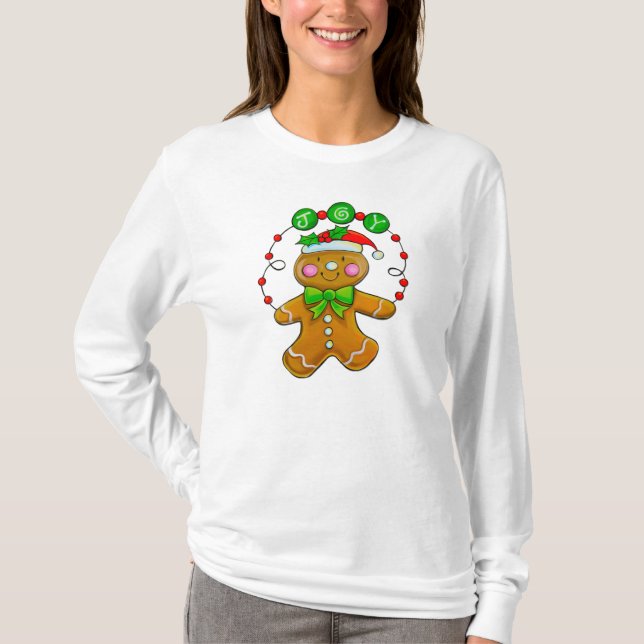 Jumper för julpepparkaksgubbeTShirt Tee Shirt (Framsida)