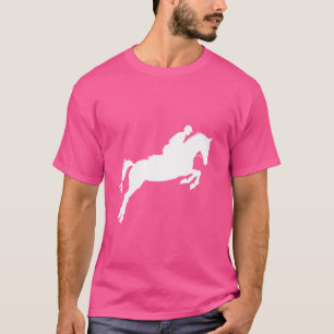 Jumper Girl Riding Horse Equestrian Jumping T Shirt