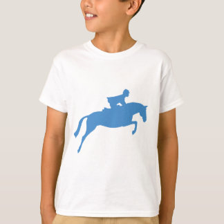 Jumper Horse Silhouette (blått) Tee Shirt