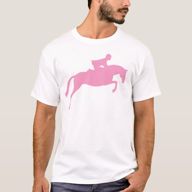 JumperhästSilhouette (rosor) Tee Shirt (Framsida)