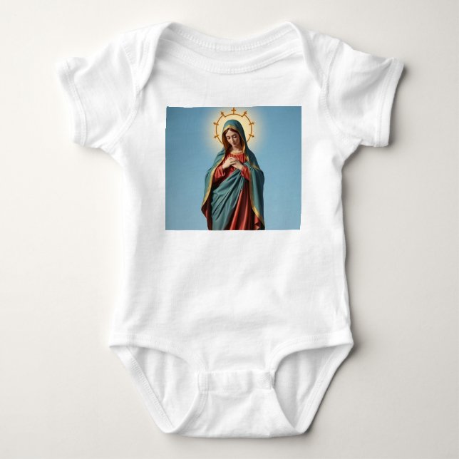 Jumperna Blsed Virgin Mary Baby T Shirt (Framsida)