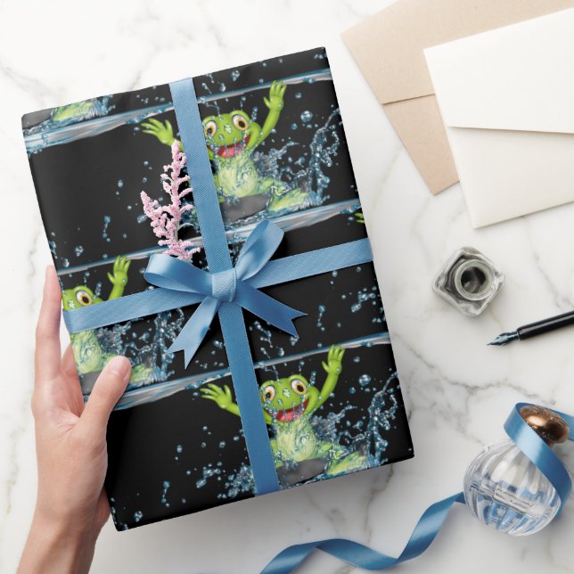 Jumpgrodor i Vatten Stänk Presentpapper (Gåvor)