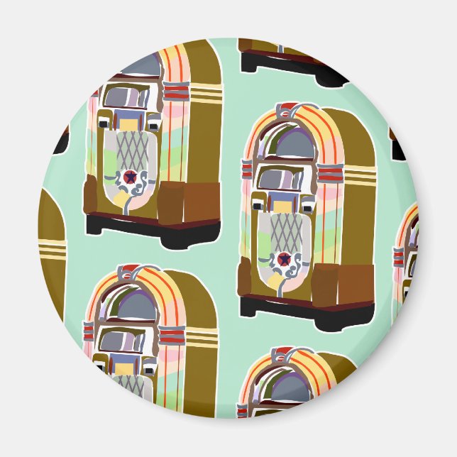 Jumpin Jukebox Mönster Magnet (Framsidan)