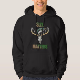 Jumping Bass over Hjort Horns and Skull Hoodie