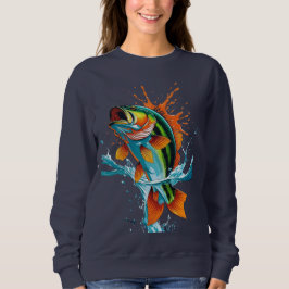 Jumping Colorful Fish – Women’s Sweatshirt T Shirt