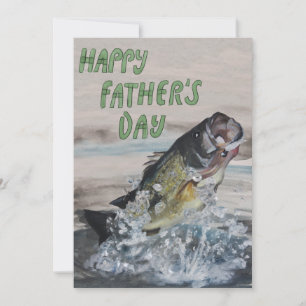 Jumping Fish Far's Day Julkort