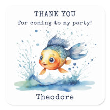 Jumping Fish Kids Födelsedagsfest Tack