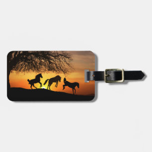Jumping for Joy Horse Luggage Tag Bagagebricka