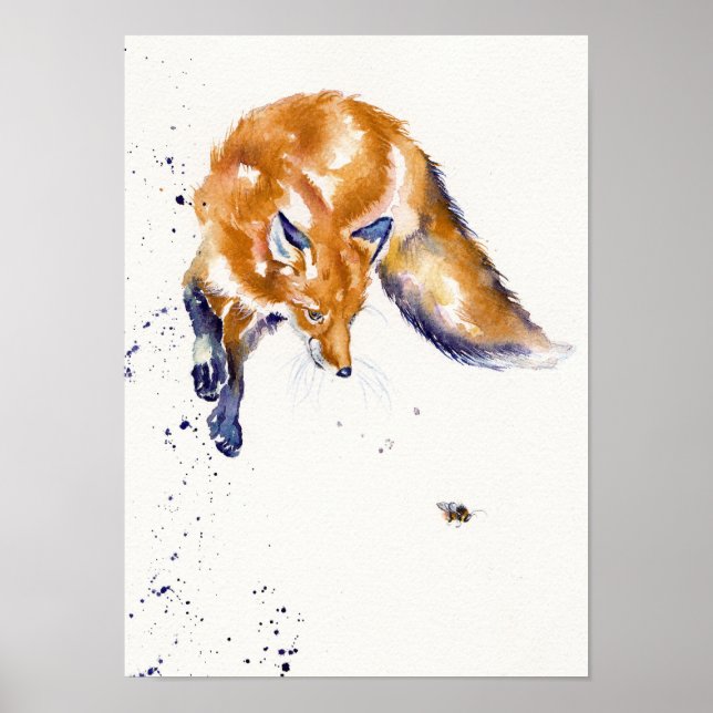 Jumping Fox: "Bee Leaping" Poster (Framsidan)
