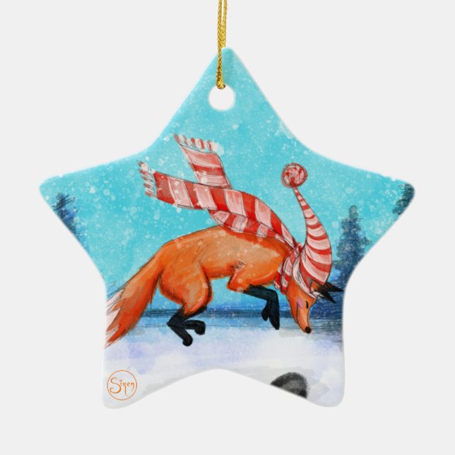 Jumping Fox Ornament (Framsidan)