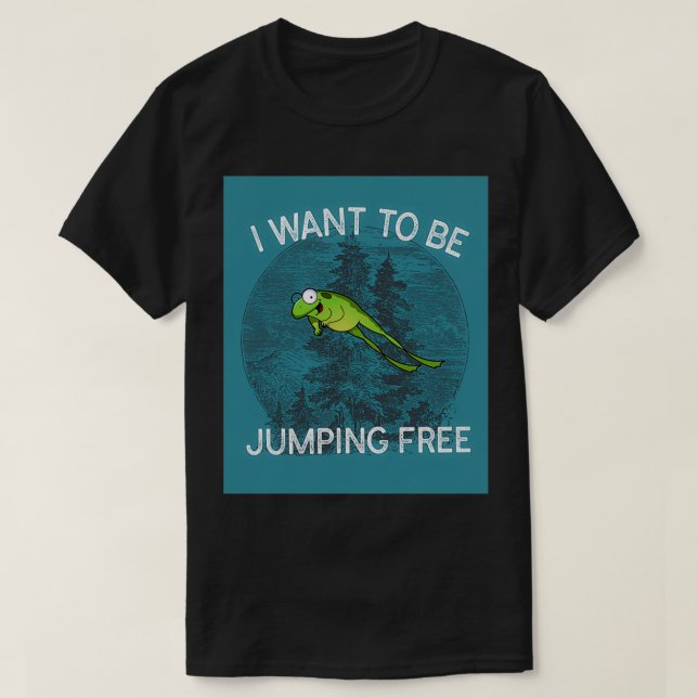 Jumping Frog Jumping Frog of Calaveras County Shir T Shirt (Design framsida)